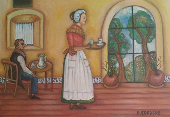 MUJER SIRVIENDO (JULIO 2025) - AUTOR RAQUEL CORDERO CUEVAS