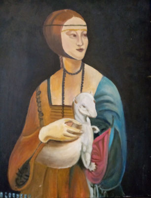 COPIA DE - LA DAMA DEL ARMIÑO,  LEONARDO DA VINCI (1489-1490) - AUTOR RAQUEL CORDERO CUEVAS