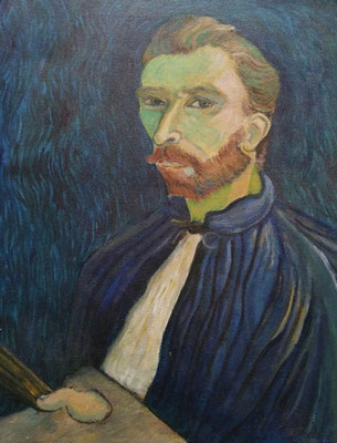 COPIA DE - AUTORETRATO VINCENT VAN GOGH (1890) - AUTOR RAQUEL CORDERO CUEVAS