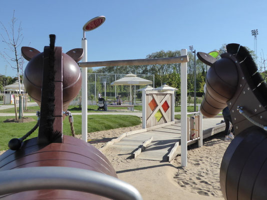 Blick über die Kletterpferde Hotti