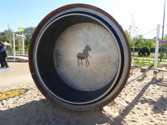 Innenlauftrommel mit Pferd