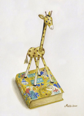 Mats Müller, Gula visboken, 40x30cm