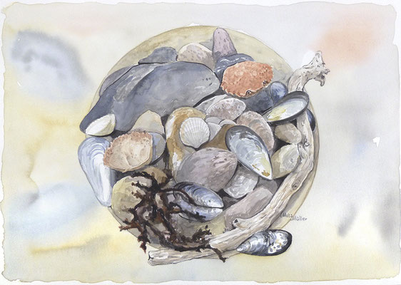 Mats Müller, Strandfynd-2, 40x30cm