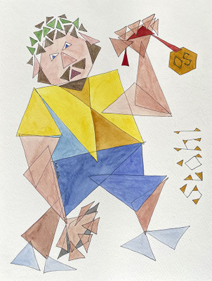 Mats Müller, Ståhl, 32x24cm