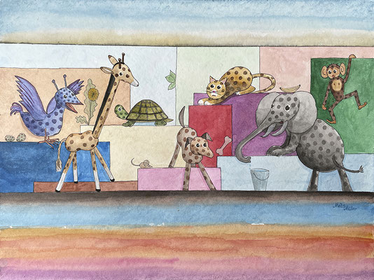MatsMüller, Animaler, 45x37cm