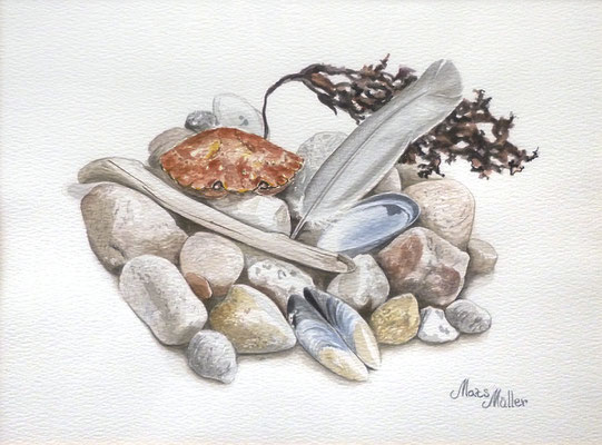 Mats Müller, Strandfynd-4, 40x30cm