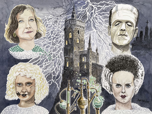 MatsMüller, Frankensteins Bride, 56x42cm