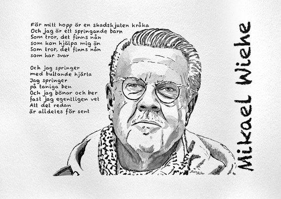 Mats Müller, Mikael Wiehe, 35x25cm