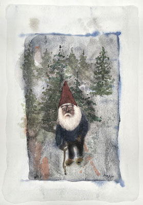 Mats Müller, Fönstertitt, 40x30cm