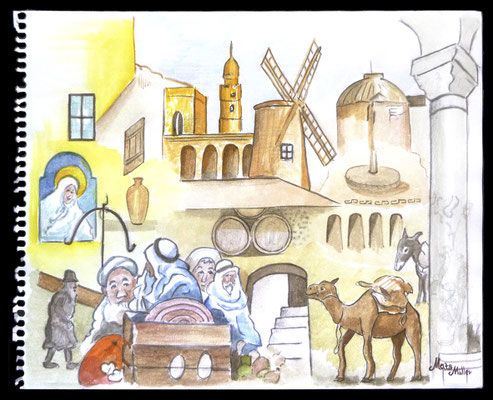 Mats Müller, Palestina, 24x19cm