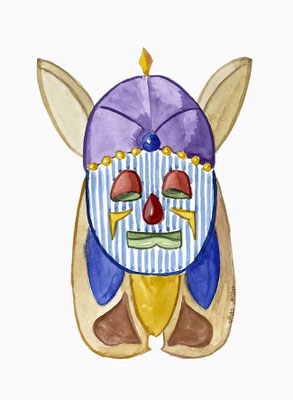 Mats Müller, Mask-07, 21x14cm