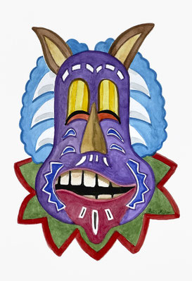 Mats Müller, Mask-08, 21x14cm