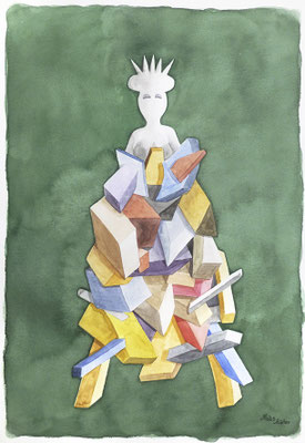 Mats Müller, Boxdrottning, 40x30cm