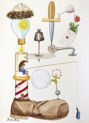 Mats Müller, Ljusmete, 40x30cm