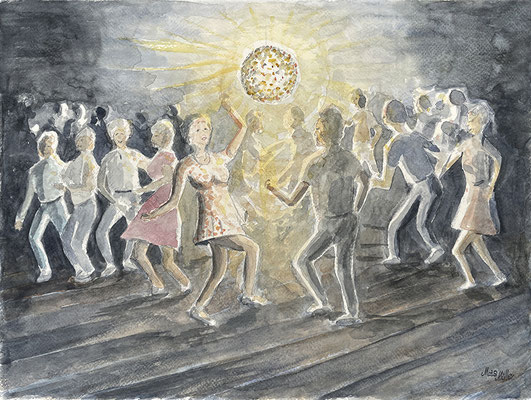 Mats Müller, Discodans, 42x30cm