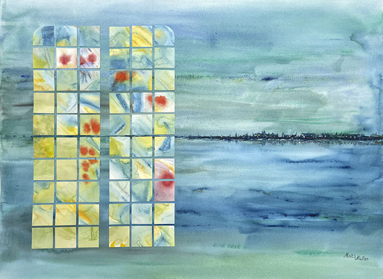 MatsMüller, Fönster mot världen, 76x56cm
