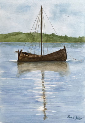MatsMüller, Gammal båt, 42x30cm