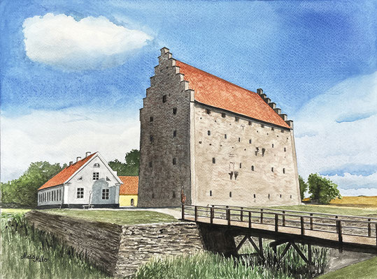Mats Müller, Glimmingehus, 40x30cm