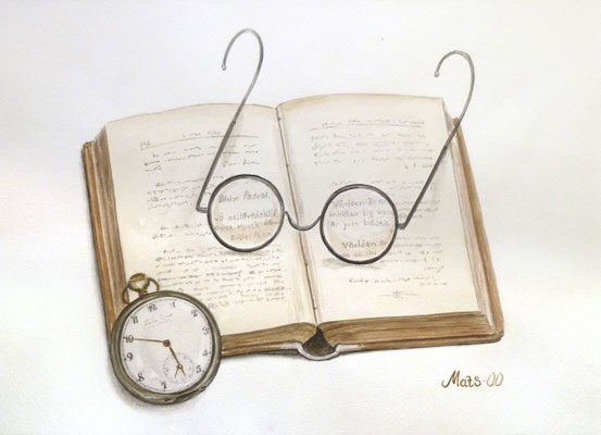 Mats Müller, Läspaus, 40x30cm