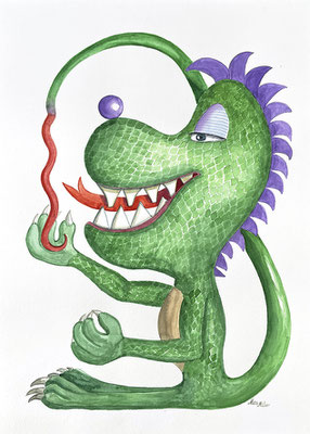 Mats Müller, Vilken läckerbit, 42x30cm