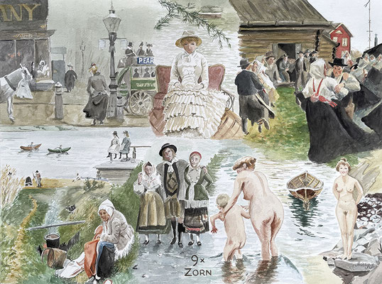 MatsMüller, 9 x Zorn, 56x42cm