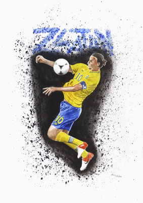 Mats Müller, Zlatan, 40x30cm