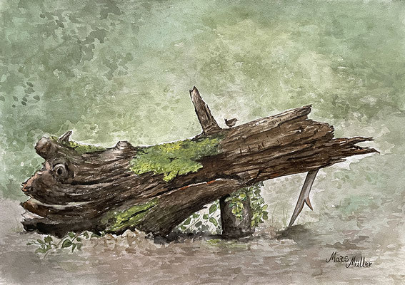 MatsMüller, Gärdsmyg, Wren, 41x29cm