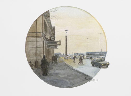Mats Müller, Sjöfartsgudinnan Helsingborg, 40x30cm