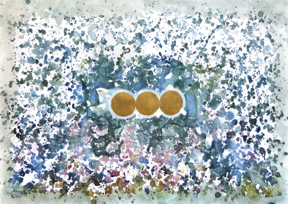 Mats Müller, 3 Guld, 59x42cm