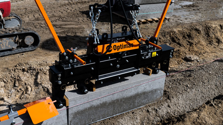 Pinza hidráulica bordillos para obras públicas