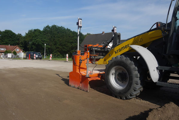 Acoplamiento excavadoras para nivelar terrenos