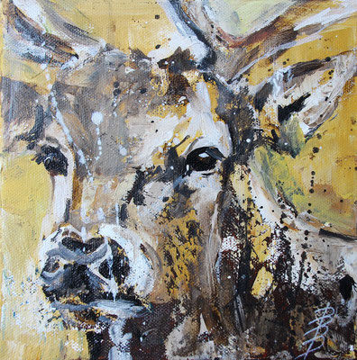 Buntwild gelb 20x20 Acryl