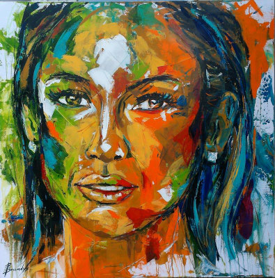 Castel Hill, New York 100x100 cm Acryl