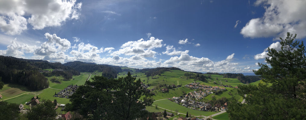 Stefan Zbinden Aussicht bei super Wetter.