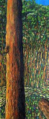 Am Waldrand / Acryl 47 x 30cm 