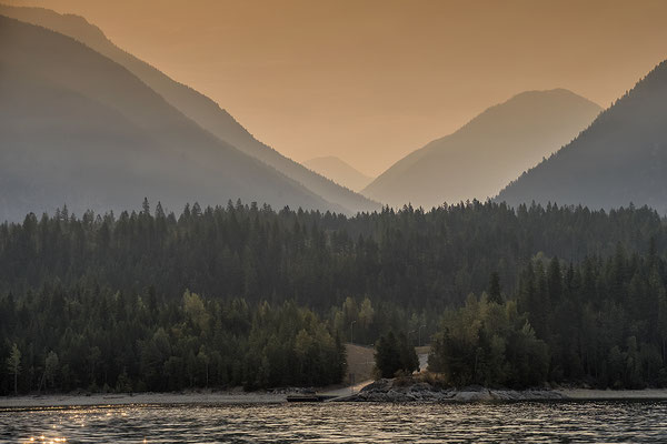 Auf dem Weg von Okanagan Valley nach Nakusp British Columbia Kanada