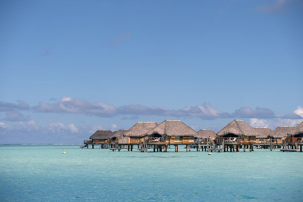 Luxushotelanlage in der Lagune von Bora Bora