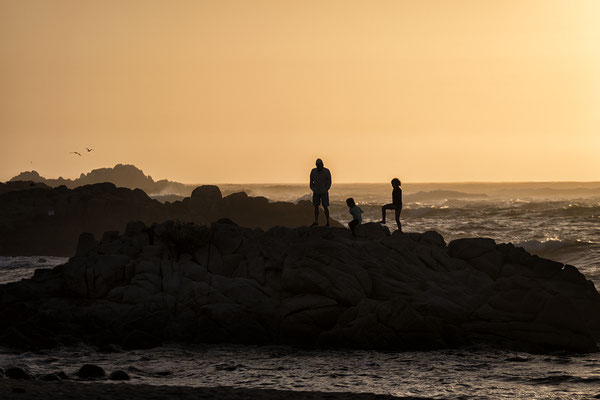 Abendstimmung am Strand bei Pacific Grove