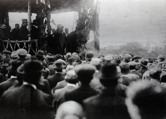 Toespraak burgemeester Peeters in 1919 na de bevrijdingstoet