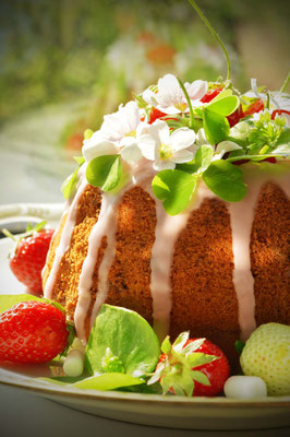 Erdbeer-Tonka-Marshmallow-Kuchen