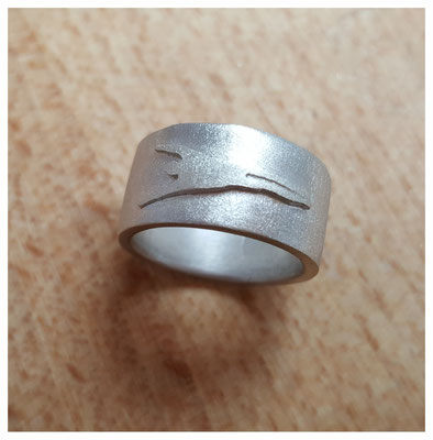 Ring aus Silber mit Belötung