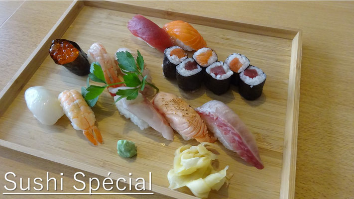 sushi spécial (10p sushi 6p maki) 24 euro