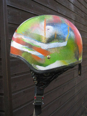 Motorradhelm, streetart, Spray, can, cab, 