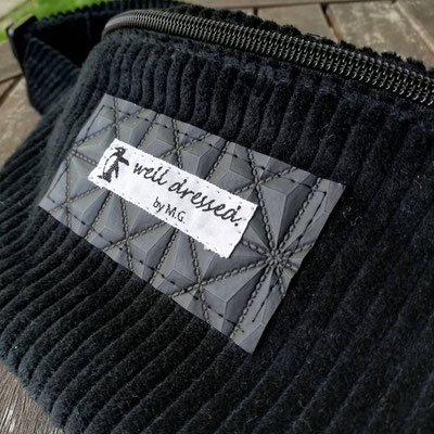 Cord schwarz, geometrisch schwarz