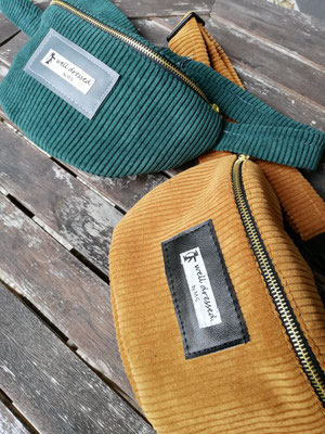 Cord Flaschengrün & Goldbraun