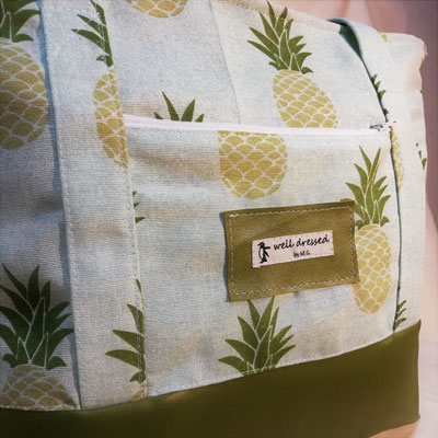 Ananas, Pistazie Leder (Stoffauswahl leider nicht mehr verfügbar)