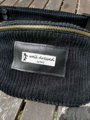 Cord schwarz, schwarz