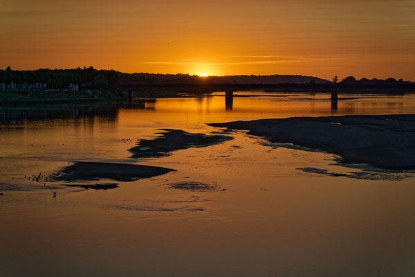 Saumur Sonnenuntergang