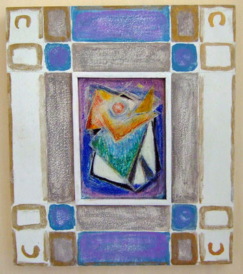 BESCHEIDENE BLÜTE - Acryl 2005 21x21
