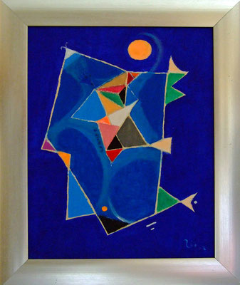 ERSCHEINUNG IN BLUE - Acryl 2007 25x20